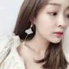 Fashion tassel pendant earrings Cute Romantic Acrylic long Dancing girl minimalist style Dangle Earring Jewelry 240403