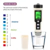 yieryi 4 in 1 H2/PH/ORP/TEMP Meter Digital Water Quality Monitor Tester for Pools, Drinking Water, Aquariums