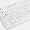 アクセサリKBDIY 128キーPBT XDAプロファイル夏の絵画機械用ゲーム用ホワイトキーキャップカスタムMXスイッチSYESUB XDA KEYCAP