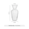 Flower Vase Glass för växter Nordiskt glas Transparent Hydroponic Pot Home Decoration Table Ornament 240407