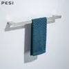 High Quality Bathroom Hardware Set Towel Rack Paper Holder Brushed Steel Toilet Brush Towel Ring Robe Hook Bathroom Accessories.