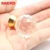 Naierdi 30 mm Colorful Crystal Gird Knobs Handles Armoire Crystal Ball Coupboard tire les boutons du tiroir