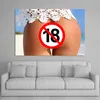 Erotisk tjej sexig röv strand nakna bild aldult porr affischer och tryck canvaspaintings väggkonst för hemma vardagsrumsdekor