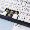 Aksesuarlar Yeni 126 Keys Graffiti Keycap XDA Profil PBT Oyun Mekanik Klavye Özel MX Anahtarlar Sevimli Anime Anahtar Kapakları Set