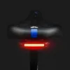 Road Bike Saddle Mtb Bicycle Seat With Warning Farnlight USB Charge Mountain Cycling Racing PU Breumte Soft Seat Cushion