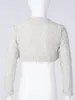 Kinder lange Ärmel Blumenspitzen Bolero Jacke Achselzucken Brautumhang Hochzeit Gloaks Schal -Strickjacke Oberbekleidung Schichten Blumenmädchen Kleidung