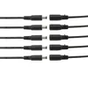 10pcs 5.5x2.1mm DC Güç Erkek Kadın Tel Kablosu DC Fiş CCTV Kamera için Jack Pigtail Kablo Konektörü 5050 3528 LED şerit ışığı