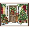 Bem -vindo ao Natal Stitch Stitch Kit Frea de ladequ -laders Bordado de bordado Conjunto de costura de 11ct 14C Countado Decoração de casa Presente de decoração