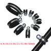 10Pcs/lot Hose Clamp Rubber Lined P Clips Pipe Mounting Fix Fasteners Hardware Electrical Fittings Cable Fasteners