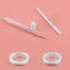 DIY KIT 1 SET 10st Big Eye Curved Open Beading Needles For Pärlor Pärlor Trådning av elastiska strängsladdsmycken Makande verktyg