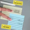 Book de cartes d'index de 100 feuilles 400 feuilles de notes collantes ensemble avec une grande autochabilité en douceur écriture couleur solide auto-adhésive pour le bureau