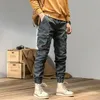 Caayu JoggersカーゴパンツメンカジュアルY2Kマルチポケットオスのズボンスウェットパンツストリートウェアタクティカルトラックブラックパンツメン240403