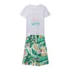 Summer Beach Family Matching Outfits Mother Daughter Father Son Casual Cotton Tshirt Shorts Look Par Clothes Seaside 240327