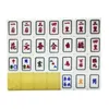 Hem vietnamesiska mahjong handgubbade mahjong plattor 7 poäng mahjong guld kristall mahjong brickor roliga familjebord spel spel mj03