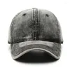 Bollmössor Bomull Baseball Cap för män och kvinnor Fashion Sun Hat Wash Cowboy Snapback Casual Sport Peaked Gorras unisex