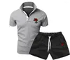 Men's Tracksuits Leisure Sports Set In Stock Summer Short Sleeved Shorts Casual POLO Shirt