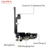 Nouveau USB Micro Charger Charging Port Dock Connecteur Microphone Board Flex Cable pour iPhone 12 Pro Max 12 Mini Copie avec IC