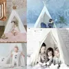 Tentes jouets 1,6 m / 1,3 m de tente d'enfant Play intérieure Maison Wigwam pour enfant portable Tipi Tentes Teepee Toddler Ball Pit Girl Castle Play Room L410