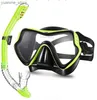 Masques de plongée Swimming Swimming Imperproofroprowing Silconcone Loisses Swimming Lugshes UV Goggles for Men and Women Diving Mask Y240410