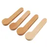 Yo4pieces Wood Coffee Scoop med klippmätskedens tepåse som är lös för 240410