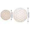 Life Energy Mat Base Wood Base Wood Wall Sign Laser Cut Handgjorda dalunderlägg som gör Sacred Geometry Ornament Decor