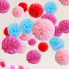 1pc da 6 pollici da 15 cm fatti fatti a mano Pom poms pavone palla floreale pompom per casa giardino del matrimonio di compleanno decorazione dell'auto