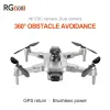 Studio 2023 RG108 Przeszkodowa Acoidance Dron 4K Profesional HD Camera GPS Smart Powrót FPV bezszczotkowy dron Składany Quadcopter Dron