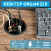 Hubs Office Computer Desk Round Hole Round Incometor USB2.0 Splitter USB Hubs Converter Laptop/PC/Mac Interface de expansão 4 Porta 1.5 Play de plugue