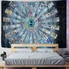 Indian Mandala Tapestry Wall Hanging Multifunctional Tapestry Boho Printed Bedspread Cover Yoga Mat Blanket Picnic cloth