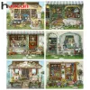 Huacan New Diy Diamond Painting Bear Store Full Square/Round Diamond Mosaic Bordery Landscape Creative Hobbies Decoración del hogar