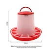 2 Pcs 6Kg Chicken Poultry Feeder Barrel Duck Ground Fountain Bucket Quail Feeder Bucket Poultry Feeding Tools Supplies