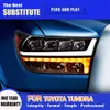 Lampe avant de style automobile pour Toyota Tundra LED phares 07-13 Daytime Running Lights Streamer Turn Signal Indicator Lighting Accessoire