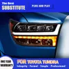 Car Styling Front Lamp For Toyota Tundra LED Headlight 07-13 Daytime Running Lights Streamer Turn Signal Indicator Lighting Accessory