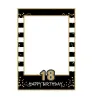 Black Gold Birthday Party Photo Booth Props 1st 16e 18e 21e 25th 30th 40th 50th 60th 70th 80th Birthday Anniversary Decor