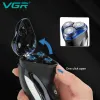 Shavers VGR Shaver Electric Razor Professional Shaving Machine Waterproof Beard Trimmer Floating Razors Led Hair Shaver for Men V387