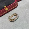 trinity ring charms for woman designer Couple Size 678 Tricyclic crossover T0P quality Gold plated 18K official reproductions anniversary gift car with box