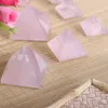 1pc 20-40mm Natural Rose Quartz Pyramid Stone Crystal Feng Shui Cura amostras