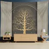 Arbre arbre mur mur suspendu boho nature plante psychédélique de dortoir de sorcellerie décoration intérieure