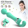 Autres éléments de beauté de la santé puissant AV Magic Wand Vibrator Dildo Adult Adult Toy Femmes G-spot Clitoral Minde Massage Clitoral Massage Stimulateur 2 dans 1 AV Vibrateur L410