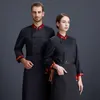 Hotel Canteen Workclothes Cake Baker Cooking Kitchen Tooling Unisex Chef Uniform Food Service Cook Breathable Chef Jacket