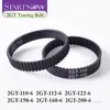 2GT Closed Loop Timing Belt Rubber GT2 6mm 2GT-110 112 122 200 280 300 610 852 Synchronous Belt For 3D Printer Parts