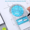 Multifunctional Geometric Ruler Geometric Drawing Template Measuring Tool For School Office Architecture Supply