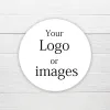 500pcs Images de logo personnalisé Étiquettes autocollants Logos personnalisés Anniversaires de mariage Baptême Autocollants personnalisés autocollants