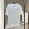 Magliette maschili da uomo Designer di oversize T-shirt petto lettera di ricamo a maniche corta con stampa corta