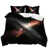 Universo Duvet Capa Galaxy Planet Planet COBERTIDO Universo Universo Espaço Exterior Capa de Quilt 3d Stary Sky Series Set