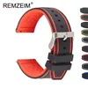 Смотреть ленты премиум -силиконовой часы Quick Release Rubber Watch Bess 20 мм 22 -мм 24 -мм часов для часов замены часовых часов greenl2404