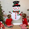DIY FEL Snowman Choink Tree Dekoracje dla dzieci zabawki na Navid Ornaments drzwi domowe wiszące zapasy na świąteczne prezenty noworoczne noworoczne
