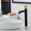 Basin Faucet White Painted Bath Water Basin Mixer Tap Bathroom Faucet Hot and Cold Brass Toilet Sink Water Crane Black B603