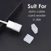 USB Male Anti-Doust Plug Stoper Cap Cover Protector för Data Line Card Reader U Disk för iPhone Samsung Xiaomi Huawei Data Cable