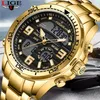 Relógios de pulso Lige Men assista Top Big Dial Sport Sport Military Watches Mens Cronógrafo Quartz Data de relógio masculino Relloj Hombre